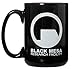 Inlefen Black Mesa Research Facility - 15oz Deluxe Double-Sided Bistro Coffee Tea Mug (Black)