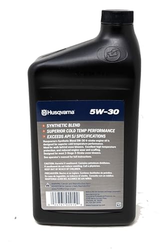 Husqvarna 32-oz 4-Cycle 5W-30 Synthetic Blend Engine Oil 593153504 photo 3