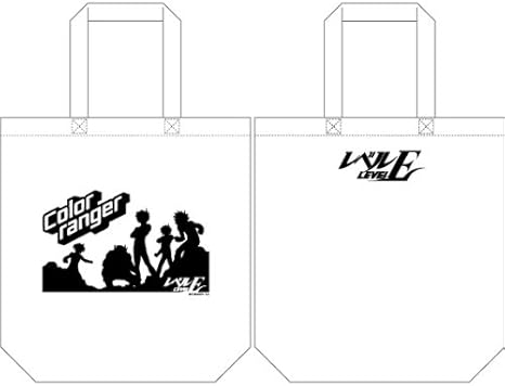 Amazon レベルe カラーレンジャー柄 トートバッグ ホワイト アニメ 萌えグッズ 通販