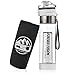CSJ’s Forever Fusion Water Bottle - The Best Sport Infuser On The Market - Infuses Flavor With Fruit, Herbs, and Vegetables, FREE BONUS Insulated Cover and Recipes, NEW Bottom Removable Filter White