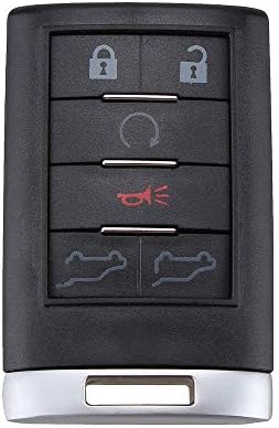Yesjoy Replacement Key Shell Keyless Entry Remote fit for Cadillac Escalade Smart Remote Key Case 6 BTN 5774