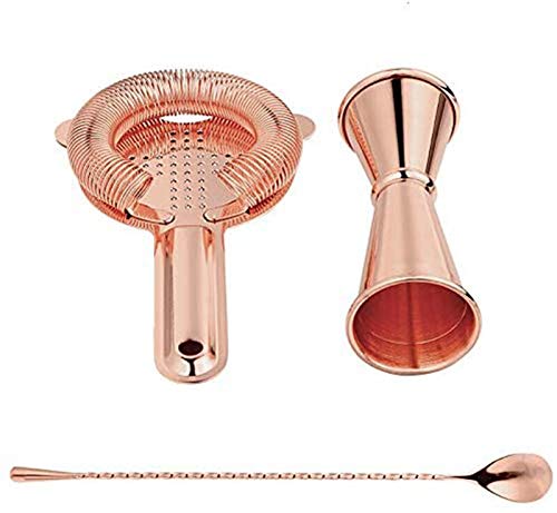YXB 4 Stück Cocktail Shaker Set 500 ml Edelstahl Cocktail Making Set Boston Style Cocktail Shaker und Zubehör – Bild 3