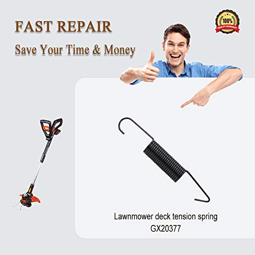 Primeswift Mower Deck Belt Tension Spring GX20377 Replacement for John Deere GX21582 D140 D160