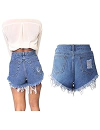 Pantalones vaqueros elásticos de cintura alta para dama