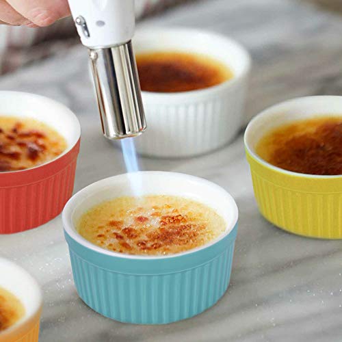 SZUAH Ramekins, Baking Ramekins, 8oz (4 INCH) for Souffle, Creme Brulee and Ice Cream(Set of 6, Assorted Colors) - Thumbnail 4