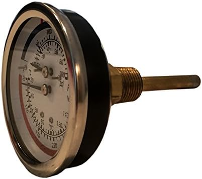 CNS Gauges 3.25" Dial Dual Scale Tridicator - 3" Stem