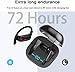 Amuoc Bluetooth Headphones - Wireless Earbuds with Mic HD Stereo Noise Cancelling Waterproof IPX7 for Sport Running Gym - Earphones Compatible (Over The Ear, Black)
