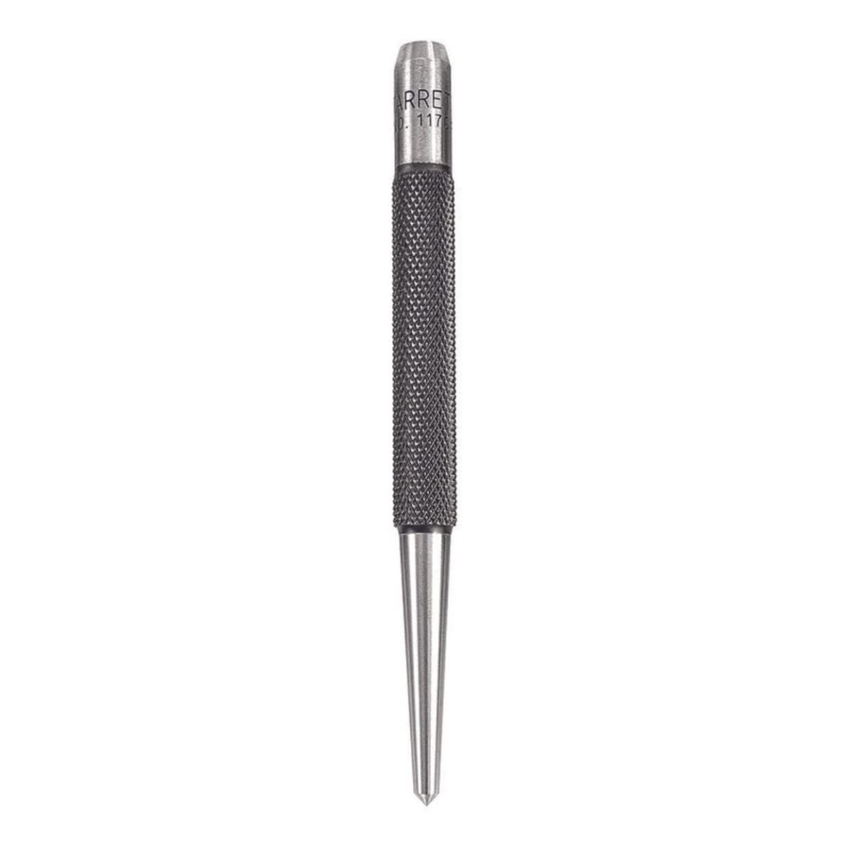 Starrett 117C Centre Punch With Round Shank, 4" Length, 1/8" Tapered Point Diameter