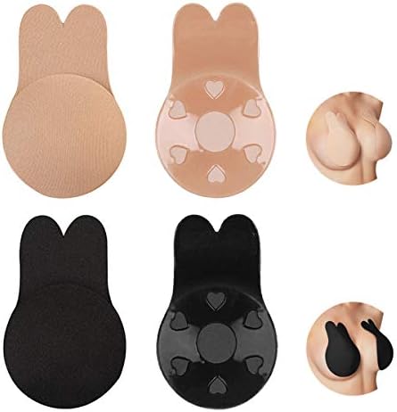 2 Pack Lift Up Invisible Bra Strapless Backless Bras Tape Self Adhesive Push Up Sticky Nipplecovers