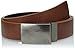 Kenneth Cole REACTION Men's 1 1/4 in. Reversible Plaque Belt With Textured Strap,Tan/Black,34