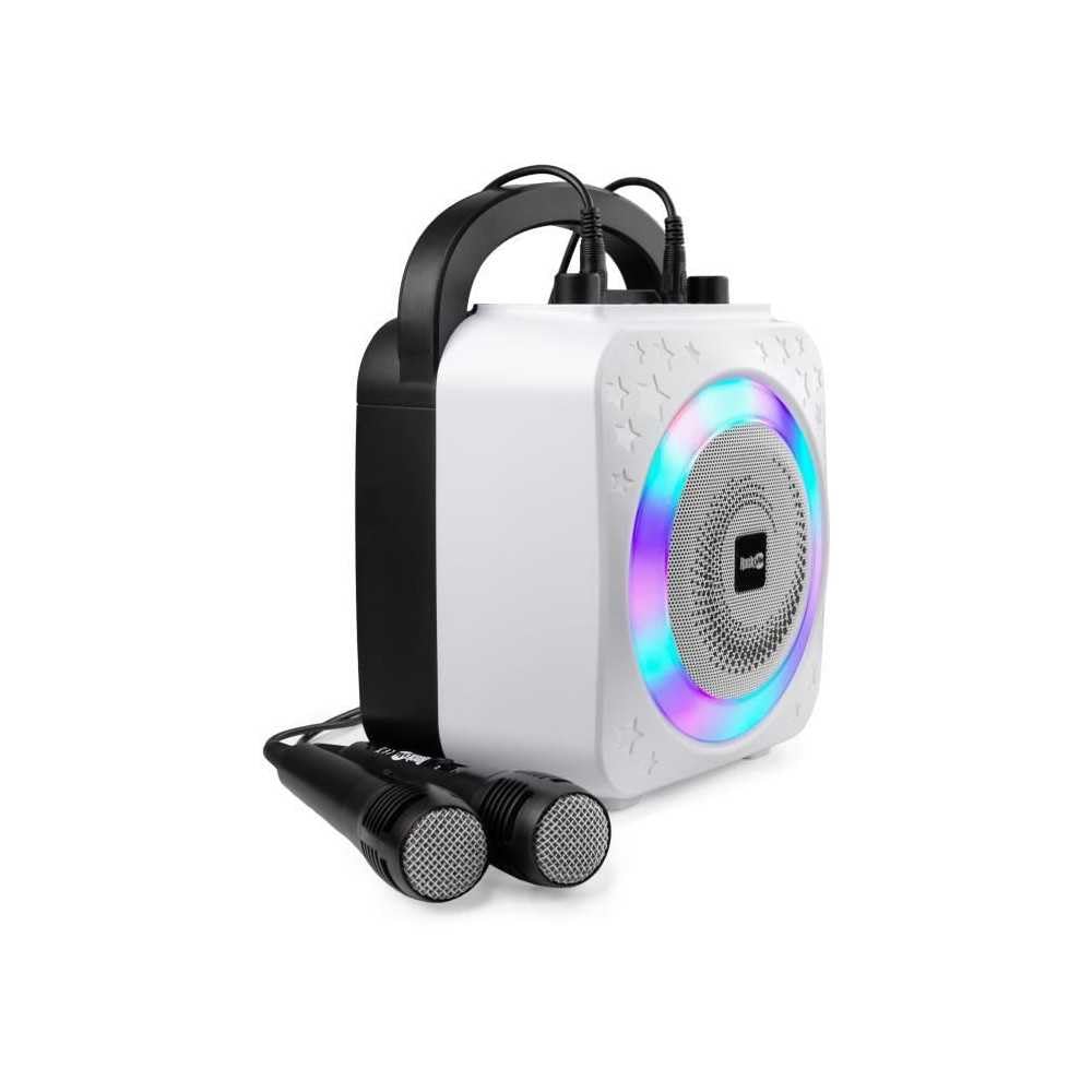 Photo 1 of RockJam 10 Watt Rechargeable Bluetooth Karaoke Machine with Two Mics, Black