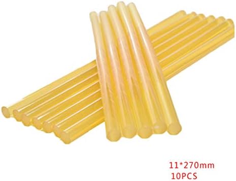 Cdrox 10pcs/set Hot Glue Stick Transparent White Black Yellow Strong Sticky Force Heat Resistant Adhesive Stick 7mm/11mm