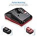Powerextra 18V Battery Charger Compatible with Porter Cable 18V Battery Lithium & NiCd NiMh Battery PC18B PC18B-2 PC18BL PC18BLX PCC489N Replacement for Porter Cable 18V Charger PCMVC