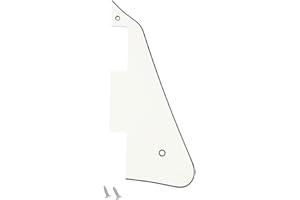 Banworks 3 Ply Les Paul Pickguard LP Pickguard Scratch Plate 2-Hole Electric Guitar Pickguard for USA Gibson Les Paul LP JT/HB-05 Vintage White