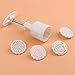 WinnerEco Hand-Pressure ice Moon Cake Round Mooncake Mold Mould 4 Flower Plant Stamps Decoration DIY Tools