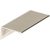 Amerock | Cabinet Pull | Polished Nickel | 3 inch (76 mm) Center to Center | Edge Pull | 10 Pack | Drawer Pull | Drawer Handl