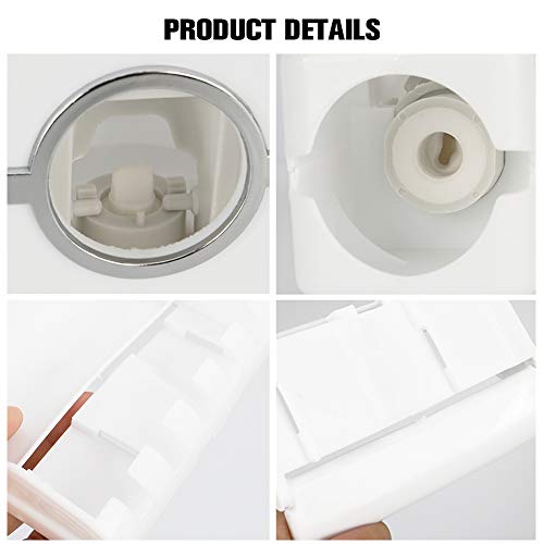 Bosiwee Toothpaste Squeezer Set, Auto Toothpaste Dispenser with 5 Toothbrush Holders Large Capacity Family Use