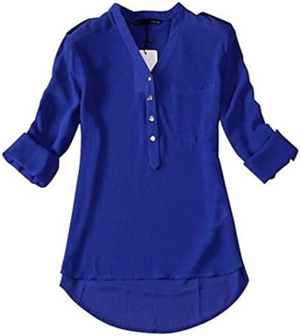 Pretty Show Lady Long Sleeve Print Chiffon Fashion Slim Blouses T-shirt