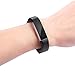 FITEEN Leather Bands for Fitbit Alta and Fitbit Alta HR Strap Style,Small Large-Black
