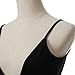 Flymall Deep V-neck Backless Strap Maxi Tank Split Side Dress(L,Black)