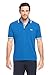 BOSS HUGO BOSS Men's Paddy Short Sleeve Polo Shirt, Medium Blue With Light Blue, S