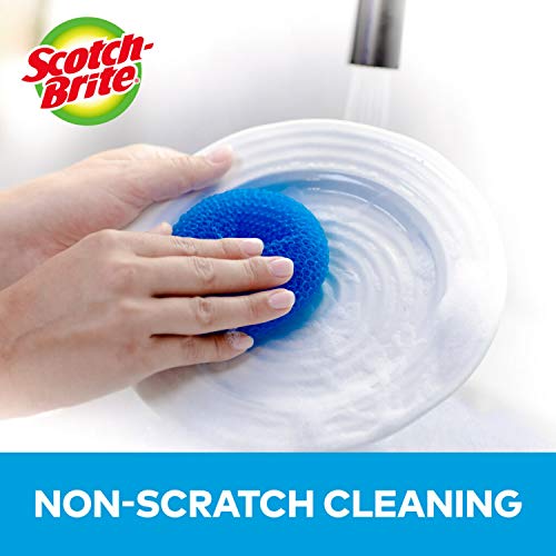 ScotchBrite NonScratch Plastic Scrubbing Pads, Cleans Dishes Without