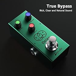 Sofadio Delay Guitar Pedal, True Bypass DC 9V Mini