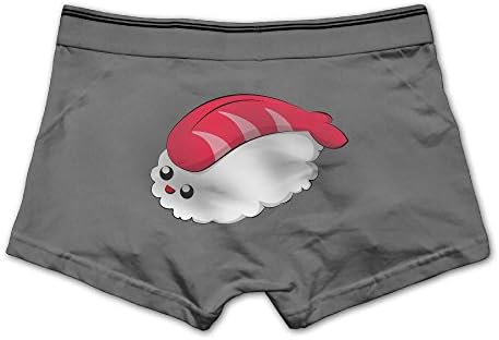 Ngyeyu Cute Sushi Men's Underwear Cotton Vintage Boxer Briefs XL Ash