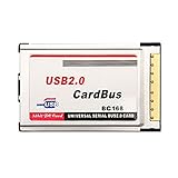 PCMCIA to USB 2.0 CardBus Dual 2 Port 480M Card Adapter for Laptop PC Computer
