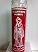 Holy Death (Santa Muerte) 7 Day Red Unscented Candle In Glass, 1 Count