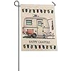 ZTY66-Outdoor-Home-Decor-Flax-Garden-Flag-HAPPY-CAMPERS-126-x-18-Motor-Homes-Pattern-One-sided