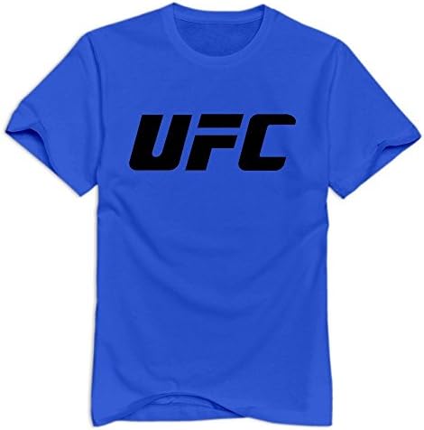 Yisw Men's Ufc Logo 100% Cotton Sport T-Shirt M RoyalBlue
