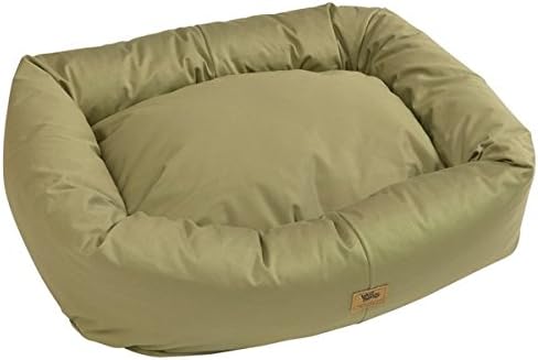 West Paw Design Dog Bumper Bed with Organic Cotton - Medium: 31" x 26" - Basil Green