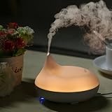 Essential Oil Diffuser, Mother's Day CRDC Home 80ml Touch Operation Warm Night Light Aroma Diffuser with Strong Mist Auto Shut Off Safe Aromatherapy Humidifier