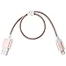 [Apple MFi Certified] CellJoy [Heavy Duty Braided] 1ft / 0.3m Tangle-Free Short Lightning to USB Cable, Best Charge Cord For iPhone, iPod, and iPad (Rose Gold)