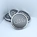 ZZHF1 Wheel Centre Hub Caps 69mm for Audi Badge Emblem 4B0601170A (4Pcs) (Gray)