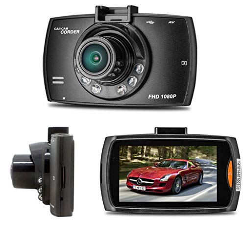 Ljnuanrg Dash Cam 1080P HD Driving Recorder,LCD Car DVR Dash Camera Crash Cam, G-Sensor,2.7 inches LTPS TFT LCD Black