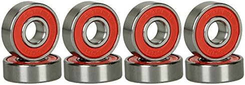 8 Skateboard Longboard Bearings PRECISION ABEC 5 RED SHIELD