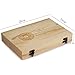 Decdeal Coins Holder, Wooden Coins Storage Box for Collectible Commemorative Coin with 100pcs Capsules Accommodate