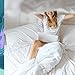 Asutra, Weighted Silk Eye Pillow Filled with Organic Lavender and Flax Seeds, 100% Hypoallergenic, Sleep Mask, Fully Customizable, Adjustable Elastic Band, Plus Removable Pouch and Free Gel Eye Mask