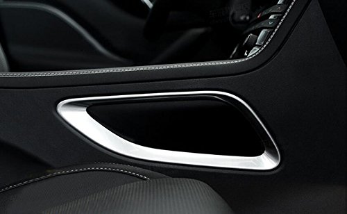 ABS Matte Car Interior Middle Console Gear Box Panel Decoration Frame Trim 2PCS FOR Jaguar F-Pace X761 2016-2018