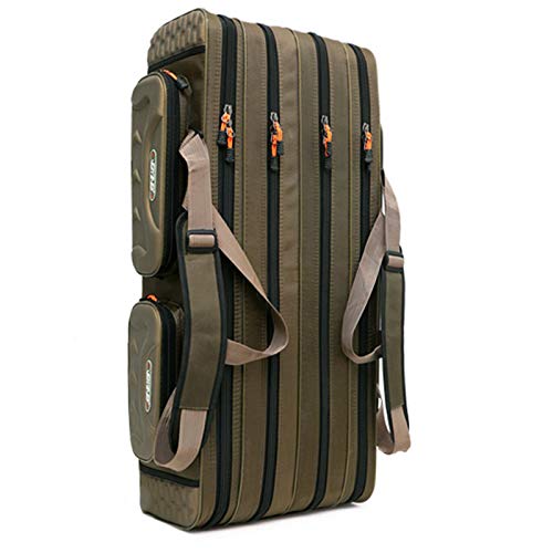 HAOLIN Angelrute Träger Angelrute Werkzeuge Aufbewahrungstasche Reel Case Organizer Angelausrüstung Angelgerät…