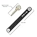 Compact Key Organizer by Reyo - Practical Key Holder with Bottle Opener (Up to 10 Keys, Black)