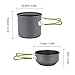 Overmont Portable 1-2 Person Camping Pot Set FDA Approved Outdoor Hiking Picnic Camping Gear Aluminum Alloy Cookware and Pot Setthumb 4