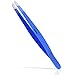 Majestic Bombay Slant Tweezers for Women and Men – Splinter Ticks, Facial, Eyebrows and Ingrown Hair Removal–Sharp, Needle Nose, Surgical Tweezers Precision best tweezers for chin hair and Plucking