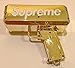 Rapid$Gun Money Gun Chrome Gold Toy | Make it Rain Real Money Dispenser | Dollar Shooter | Paper Money Spray | Money Gun + 100 Prop Money (Chrome Gold)