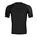 Sanabul Essential Short Sleeve Rash Guard MMA BJJ Wrestling Grappling Jiu Jitsu -All Black, XX-Large