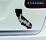 #3 Home California State Sacramento Silhouette Symbol Sticker Decal Car Truck Window Computer Laptop (Black)