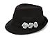 Boardwalk Empire Inspired Rose Rhinestone Fedora Thug Gangster Prohibition Rockabilly Twenties Fifties Hat