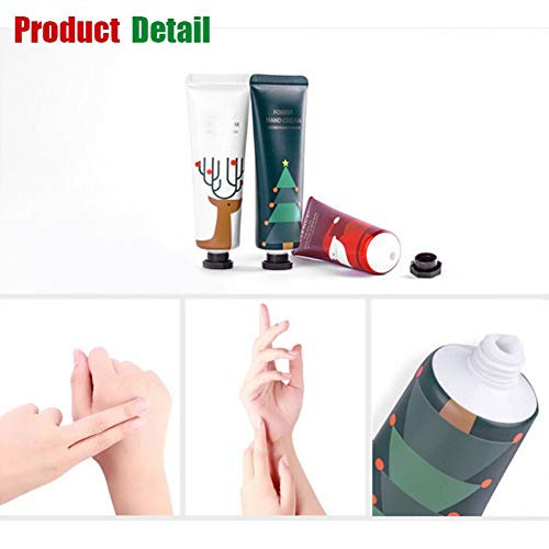 3 Pcs/Set Christmas Hand Cream Moisturizing Nourishing Dry Rough Anti-chapping Smooth Hands Whitening Hand Lotion - Thumbnail 3